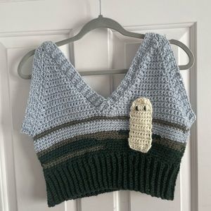HANDMADE Stranger in the Alps Phoebe Bridgers inspired Crochet Sweater Vest